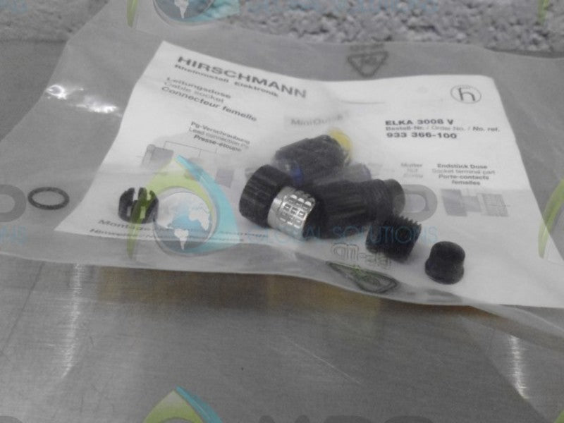 HIRSCHMANN 933-366-100 CABLE SOCKET * NEW IN FACTORY BAG *