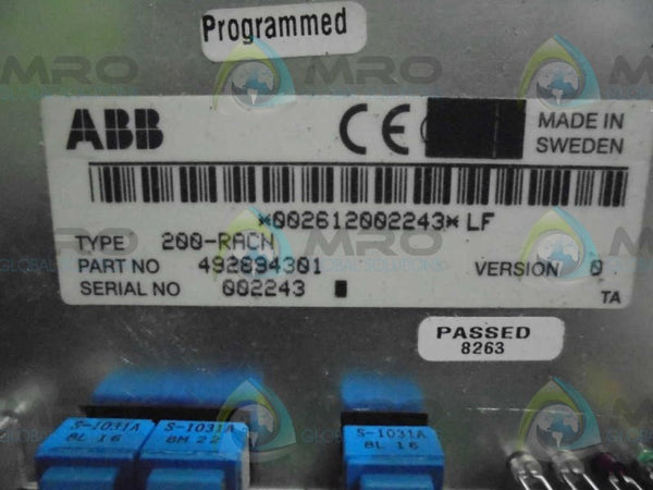 ABB 492894301 PC BOARD  UNMP
