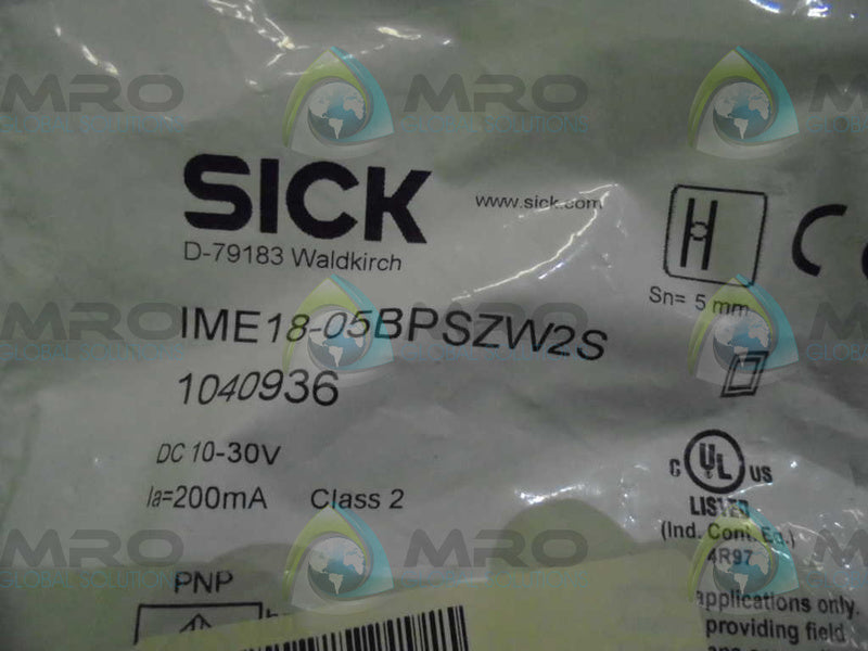 SICK IME18-05BPSZW2S PROXIMITY SENSOR  NSFS