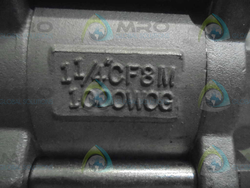 INLINE 1000WOG CF8M 1-1/4" NSNP