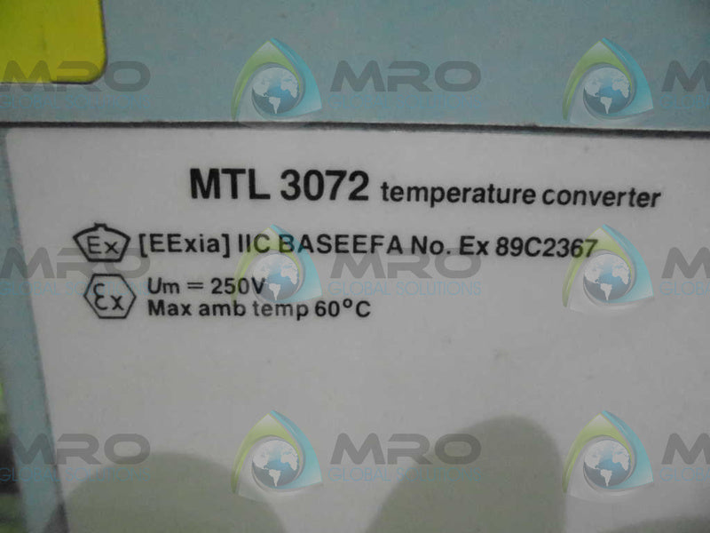 MESEUREMENT TECHNOLOGY MTL3072 TEMPERATURE CONVERTER  UNMP