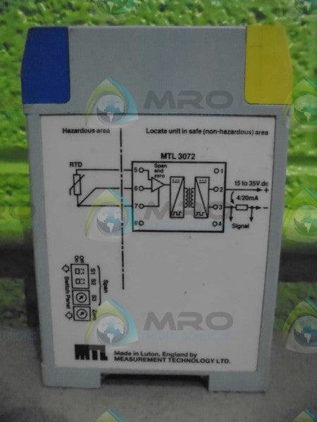 MESEUREMENT TECHNOLOGY MTL3072 TEMPERATURE CONVERTER  UNMP