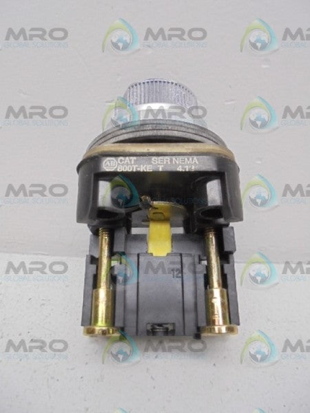 INDUSTRIAL SPARE PART 800T-KE SER T BLACK PUSH BUTTON (AS PICTURED)  UNMP