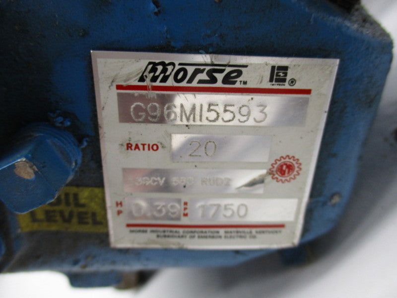 MORSE G96M15593 MOTOR .39 HP 1750 RPM  UNMP