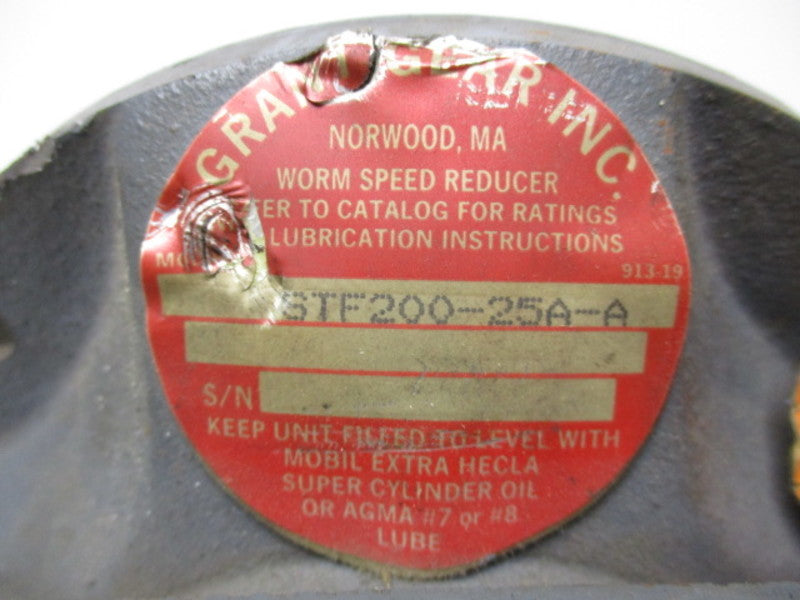 BALDOR GSF2520AA STF200-25A-A GEAR REDUCER  UNMP