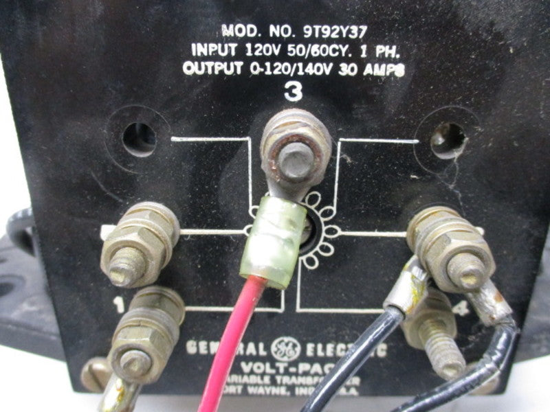 GENERAL ELECTRIC 9T92Y37 VARIABLE TRANSFORMER  UNMP