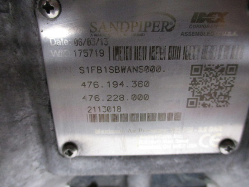 SANDPIPER S1F B1SBWANS000 REGULATOR PUMP  NSNP