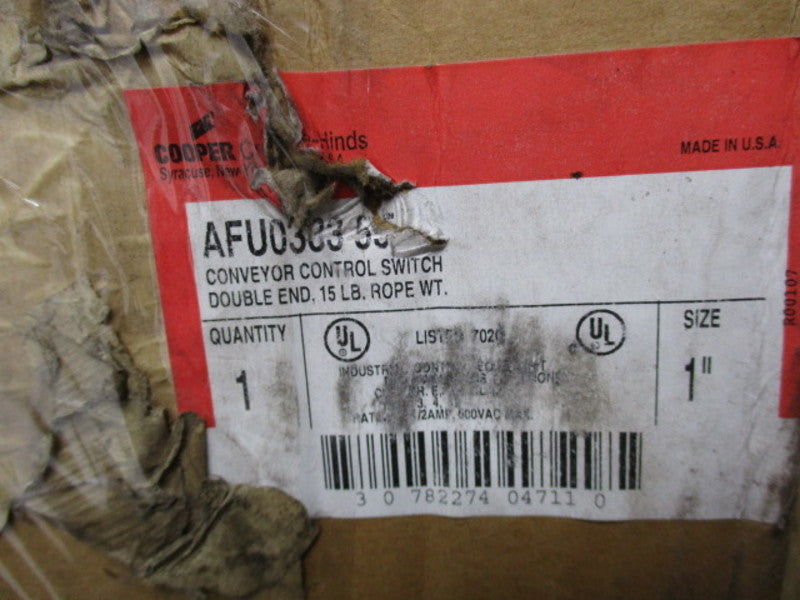 COOPER AFU033355 CONVAYOR CONTROL SWITCH NSMP