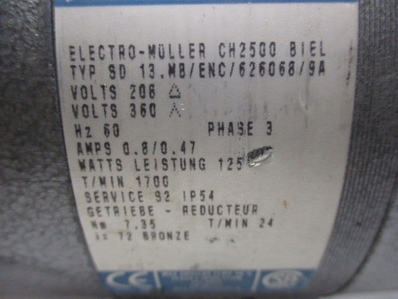 PAVALUX SD 13.MB/ENC/626068/9A ELECTRIC MOTOR UNMP