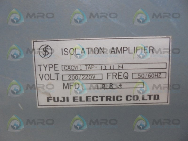 FUJI ELECTRIC CACW1TAP-1211H ISOLATION AMPLIFIER  NSNP