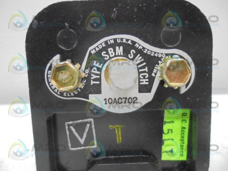 GENERAL ELECTRIC TYPE SBM CONTROL SWITCH 10AC702  NSNP