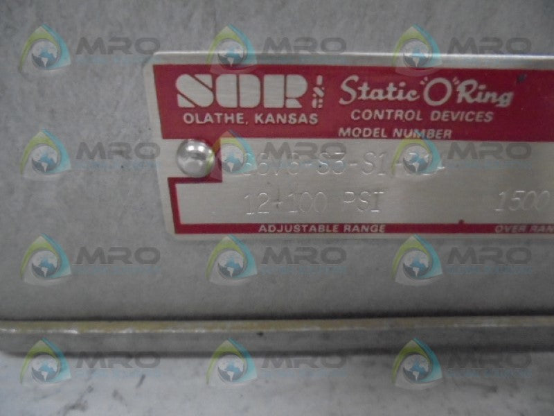 SOR 66V6-S3-S1-B1A PRESSURE SWITCH  NSNP