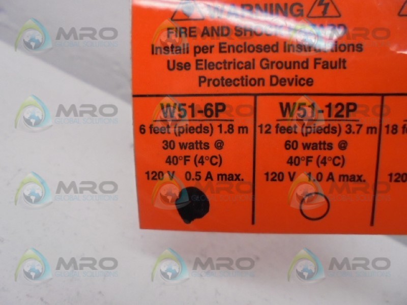 GARDION W51-6P HEATING CABLE 6FT  NSNP