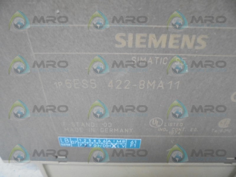 SIEMENS 6ES5422-8MA11 INPUT MODULE  NSMP