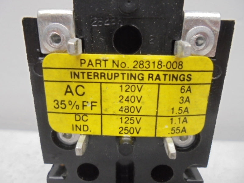 HUBBLE 28318-008 PUSHBUTTON ASSEMBLY  UNMP