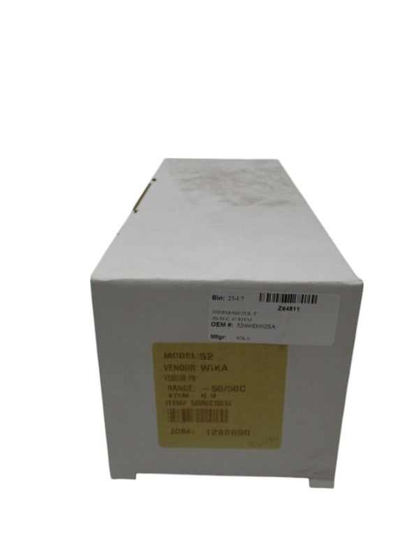WIKA MODEL 52 52060D102S4 THERMOMETER  NSMP