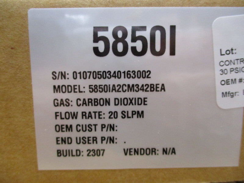 BROOKS 5850IA2CM342BEA MASS FLOW CONTROLLER  NSMP