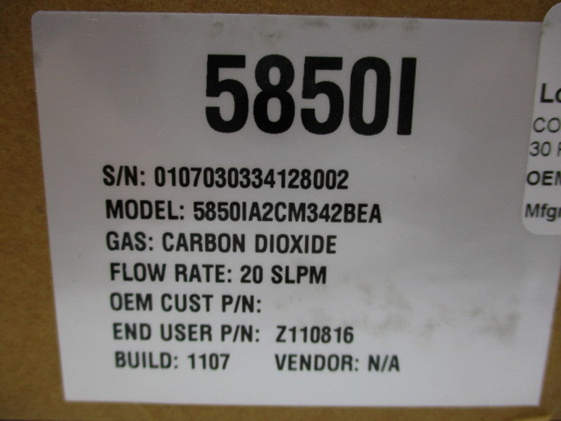 BROOKS 5850IA2CM342BEA MASS FLOW CONTROLLER  NSFS