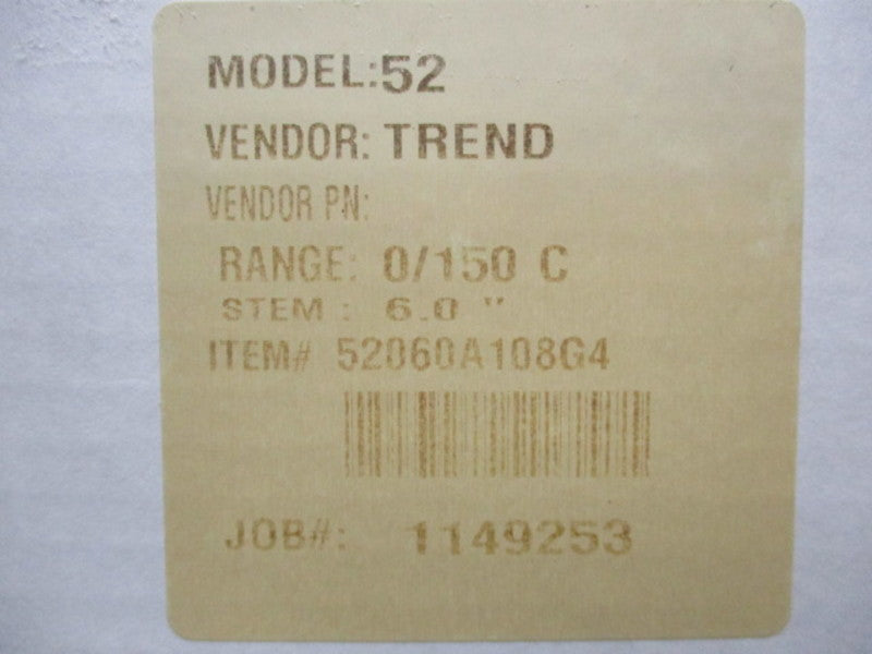 WIKA 52060A108G4 THERMOMETER  NSMP