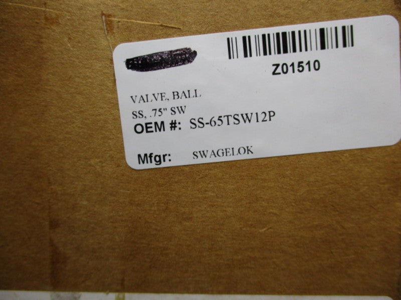 SWAGELOK SS65TSW12P BALL VALVE  NSMP