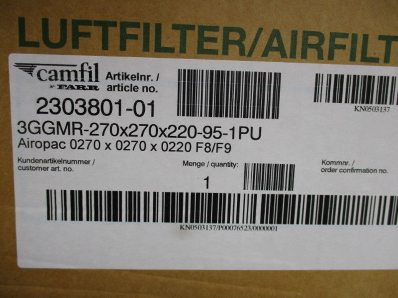CAMFIL 3GGMR-270X270X220-95-1PU FILTER  NSMP