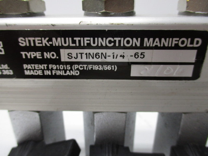 SITEK SJT1N6N-1/4-65 MULTI FUNCTION MANIFOLD NSNP