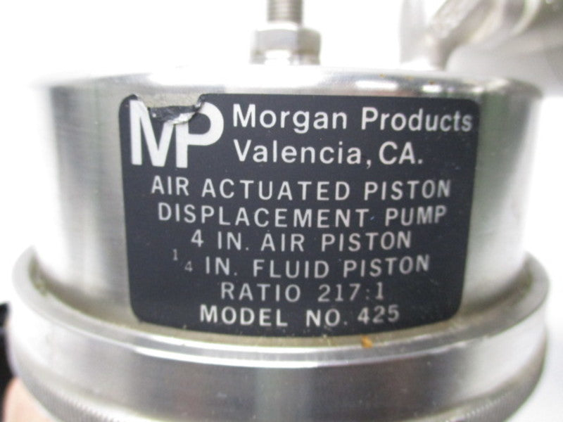 MORGAN MODEL 425 PISTON DISPLACEMENT PUMP 217:1 RATIO  NSNP