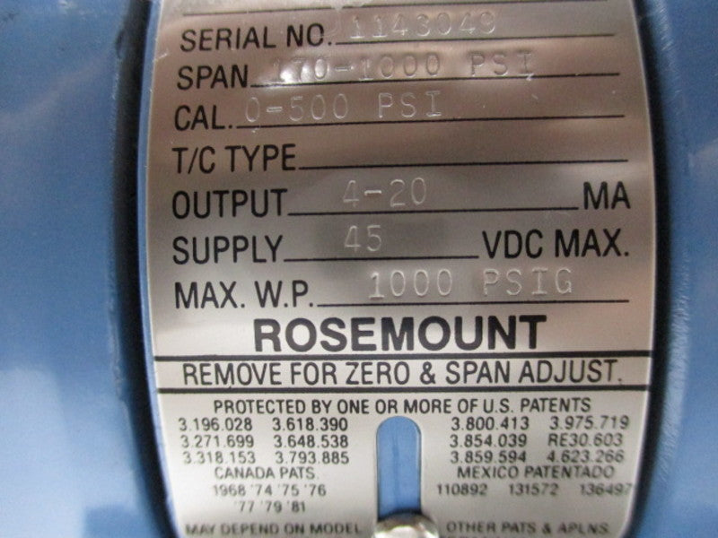 ROSEMOUNT 1151GP8E22DF TRANSMITTER  NSNP