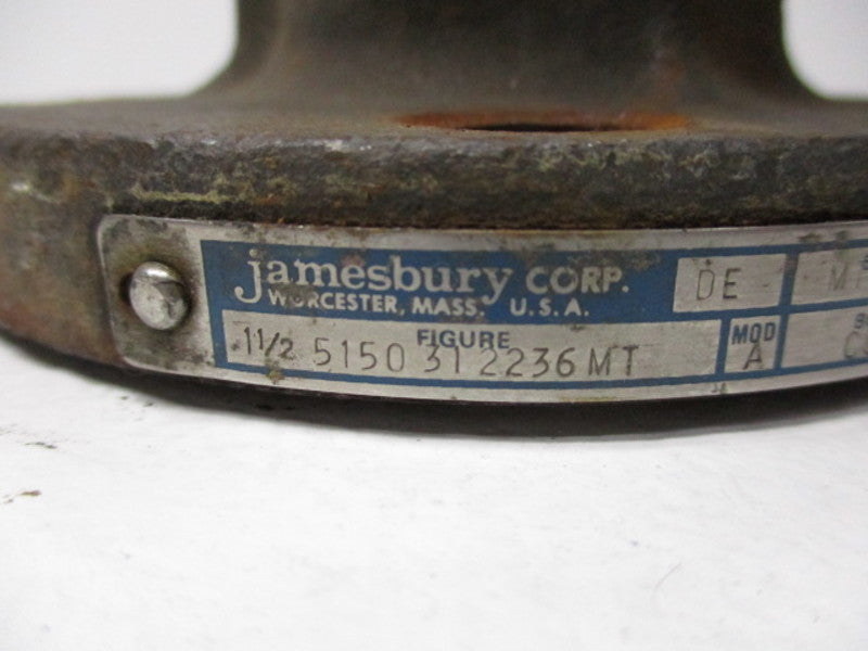 JAMESBURY 5150312236MT VALVE 1 1/2  UNMP