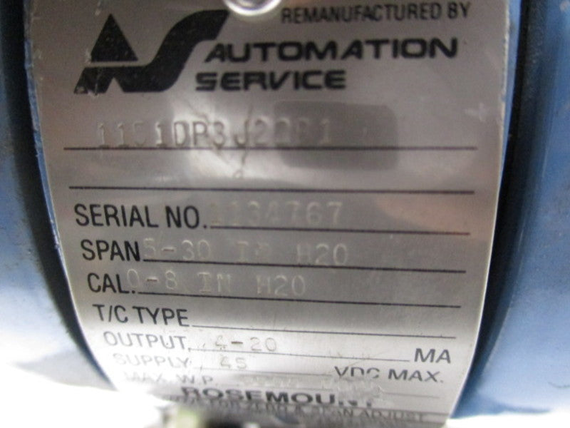 ROSEMOUNT 1151DP3J22B1 TRANSMITTER  UNMP