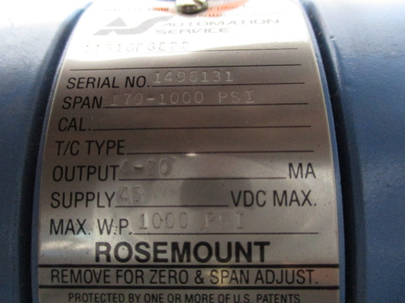 ROSEMOUNT 1151GP8E22 TRANSMITTER  NSNP
