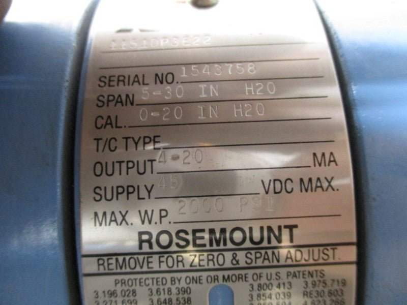 ROSEMOUNT 1151DP3E22 TRANSMITTER  NSNP