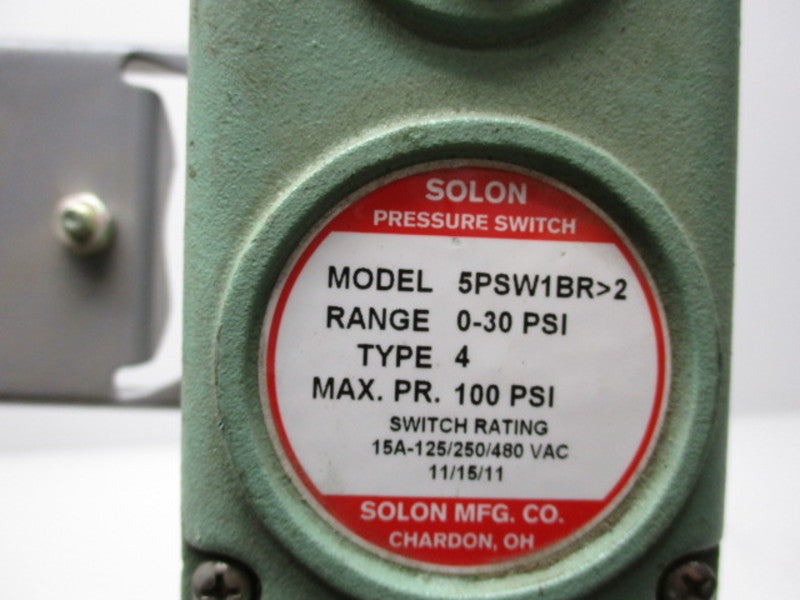 SOLON 5PSW1BR>2 PRESSURE SWITCH 0-30 PSI  UNMP