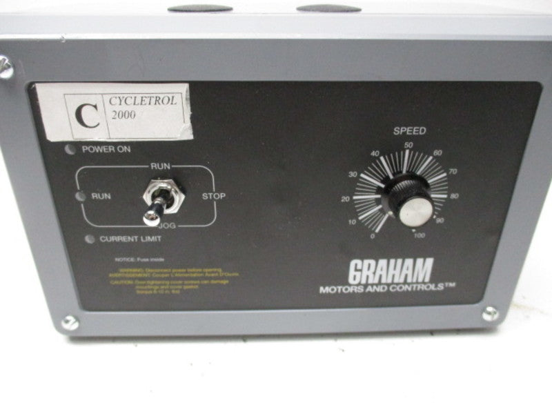 GRAHAM CYCLETROL 2000 176B3008 DC MOTOR CONTROL 240V  UNMP