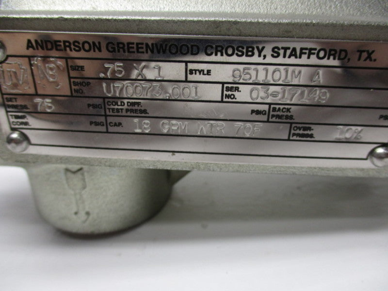 ANDERSON 951101MA VALVE  NSNP