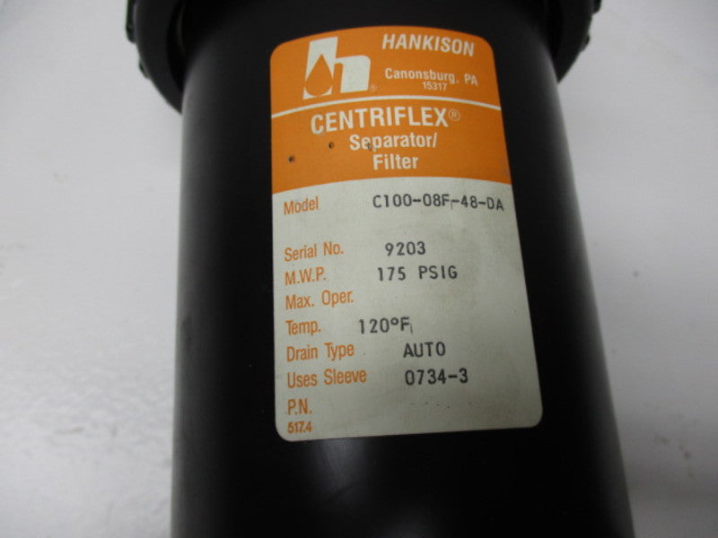 CENTERFLEX C100-08F-48-DA SEPERATOR/FILTER  NSNP