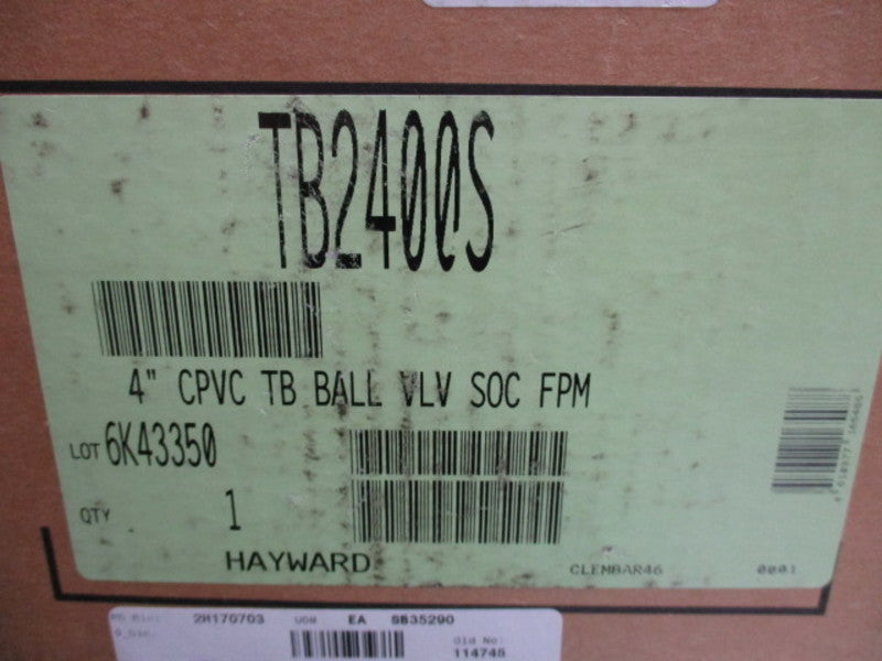 HAYWARD TB2400S BALL VALVE 4"  NSMP