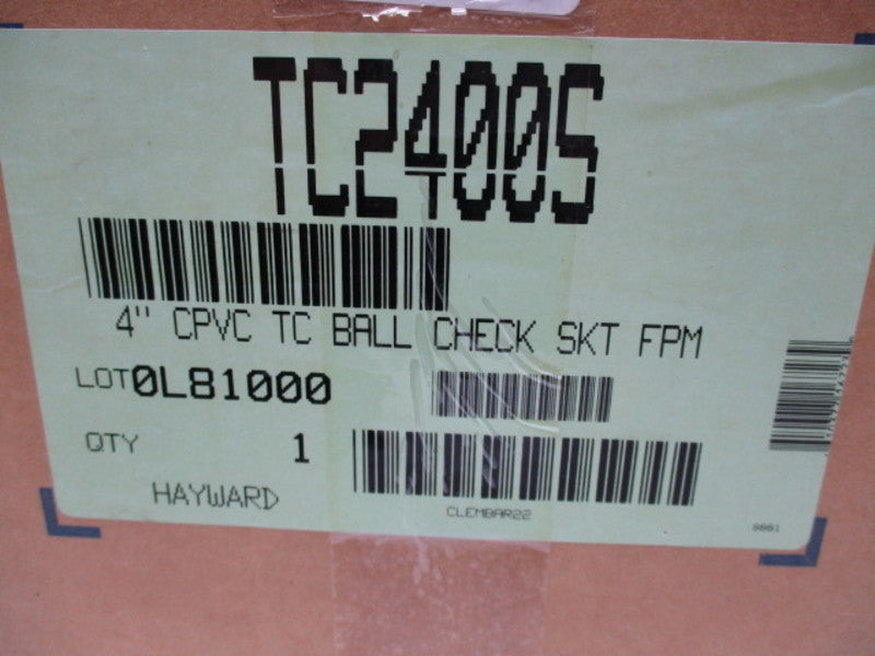 HAYWARD TC2400S BALL CHECK 4"  NSMP