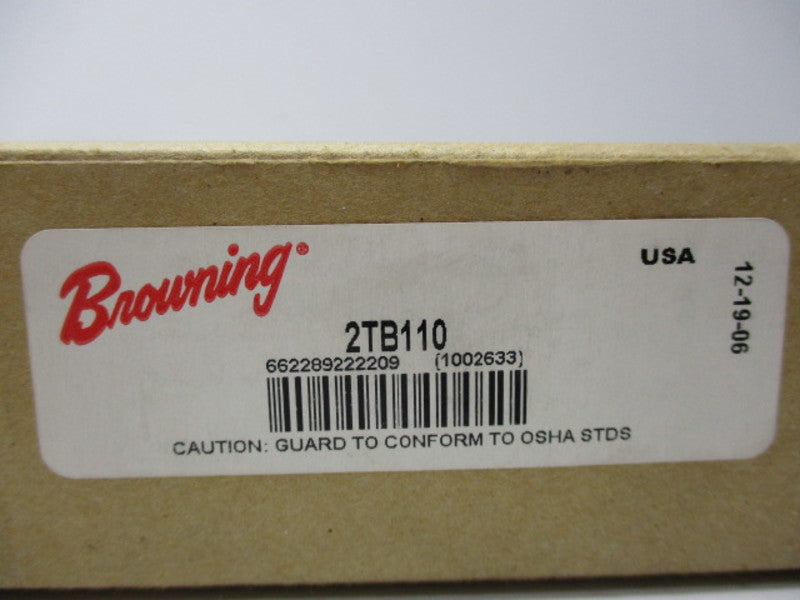 BROWNING 2TB110 DOUBLE BELT SHEAVE PULLY  NSFS