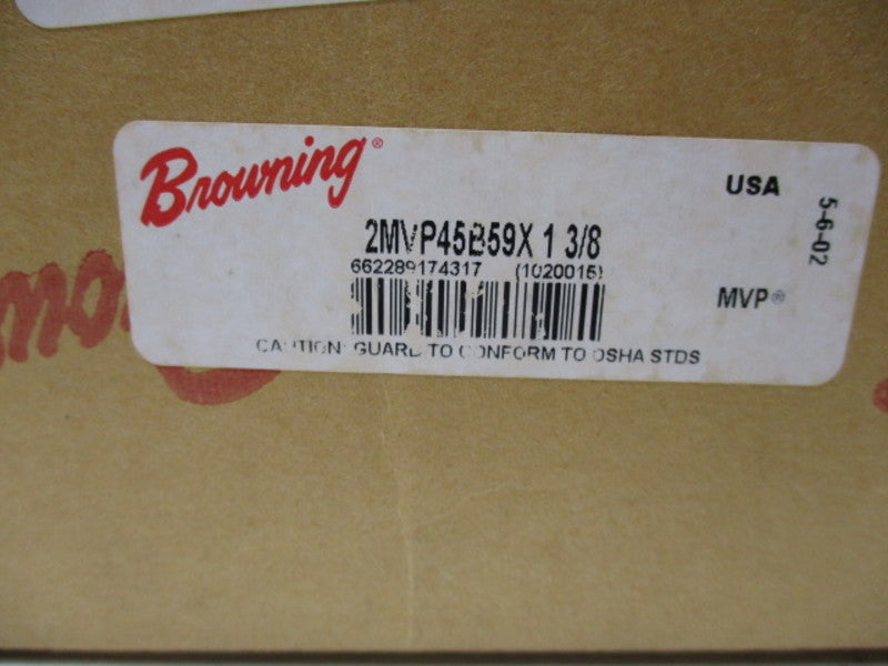 BROWNING 2MVP45B59X DOUBLE SHEAVE PULLY 1-3/8  NSFS