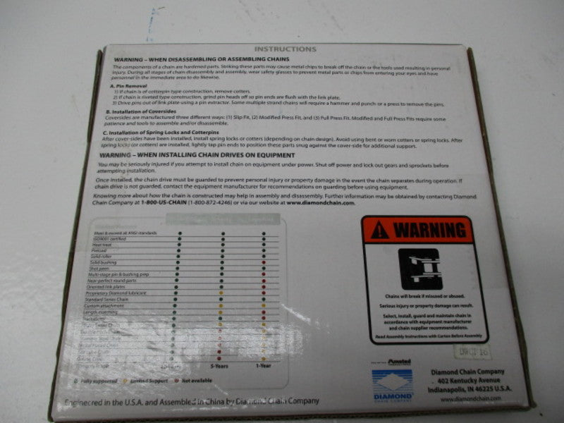 INFINITY I-41-1R ROLLER CHAIN 10FT  NSFS