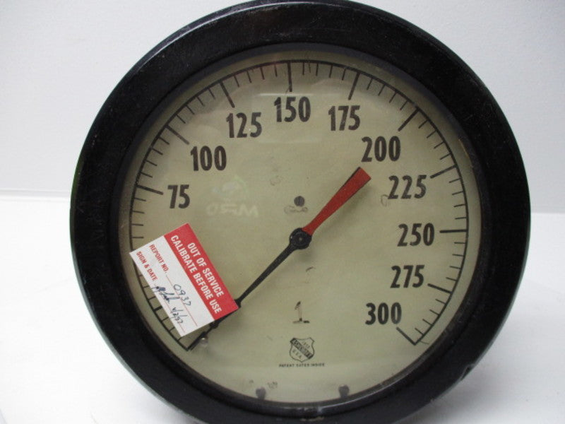 ASHCROFT 1850-1 RANGE GUAGE 0-300 PSIG  UNMP