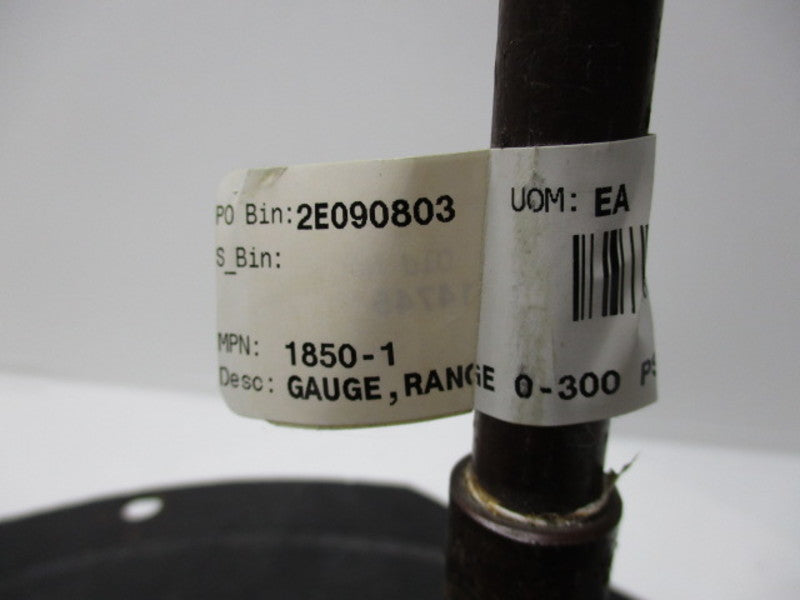 ASHCROFT 1850-1 RANGE GUAGE 0-300 PSIG  UNMP