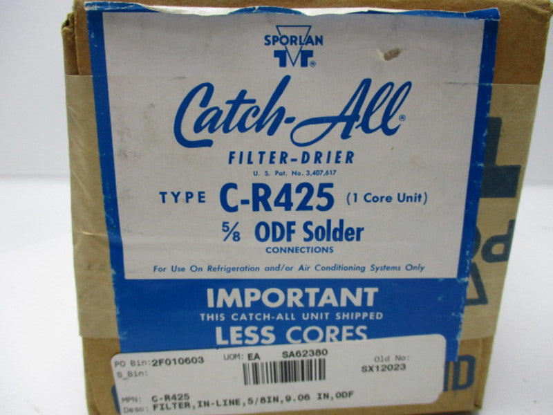 SPORLAN C-R425 ODF SOLDER FILTER-DRIER 5/8  NSFS