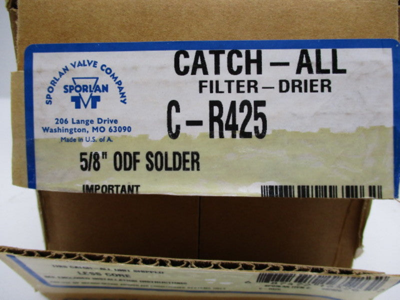 SPORLAN C-R425 ODF SOLDER FILTER-DRIER 5/8  NSMP