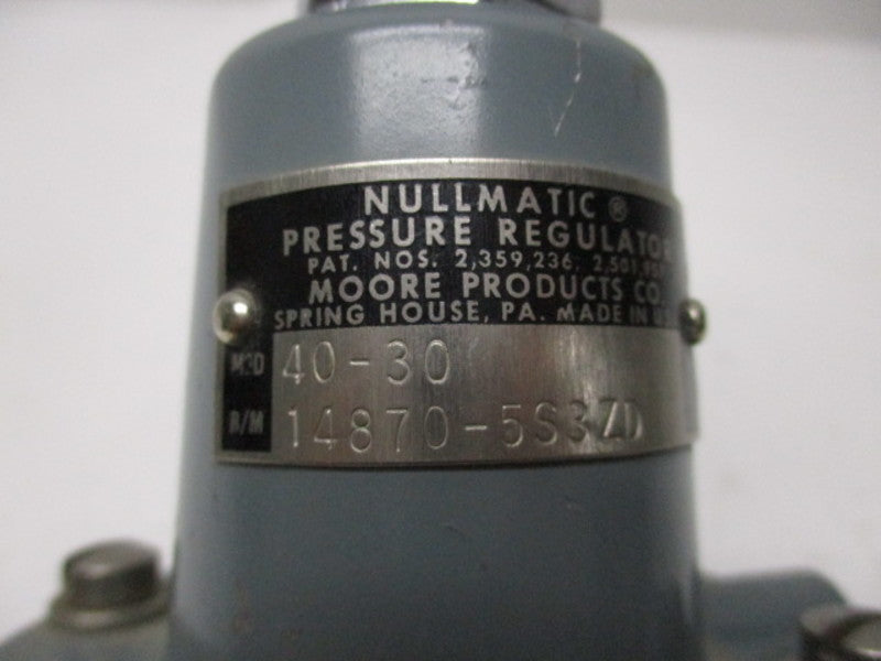 NULLMATIC 40-30 PRESSURE REGULATOR  UNMP