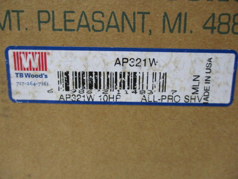 TB WOODS AP321W10HP ALL-PRO SHV  NSFS