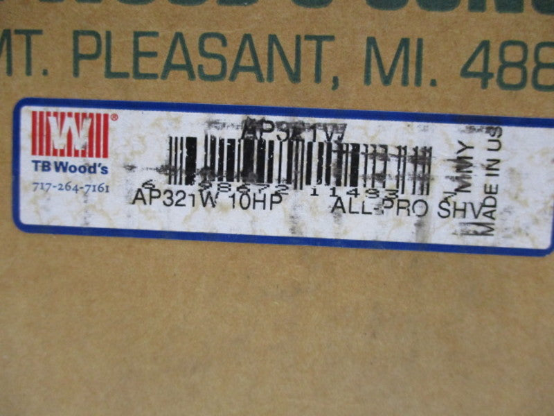 TB WOODS AP321W10HP ALL-PRO SHV  NSMP
