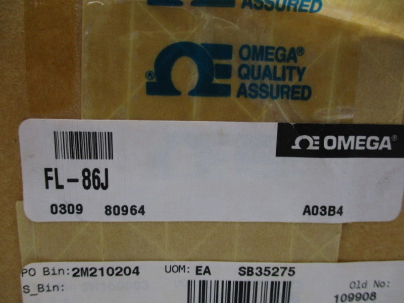 OMEGA FL-86J FLOWMETER 10-100 GPM  NSMP