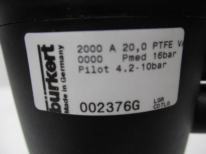 BURKERT 002376G VALVE  NSMP
